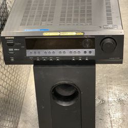 Onkyo Radio Receiver With Subwoofer