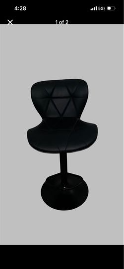 Modern black bar stool