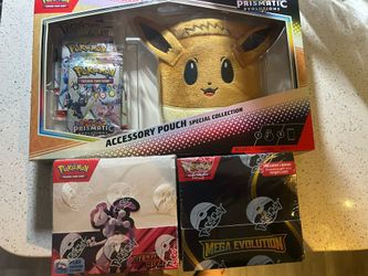 Pokemon Booster Boxes & Prismatic Eevee Pouch 