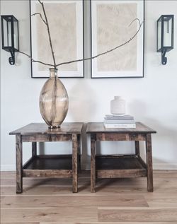 Set of Solid Wood Nightstands