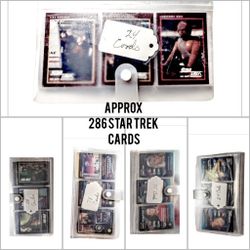24 Star Trek The Next Generation Trading Cards

Approx   262 Star Trek Original 

Approx number of cards: 286.  