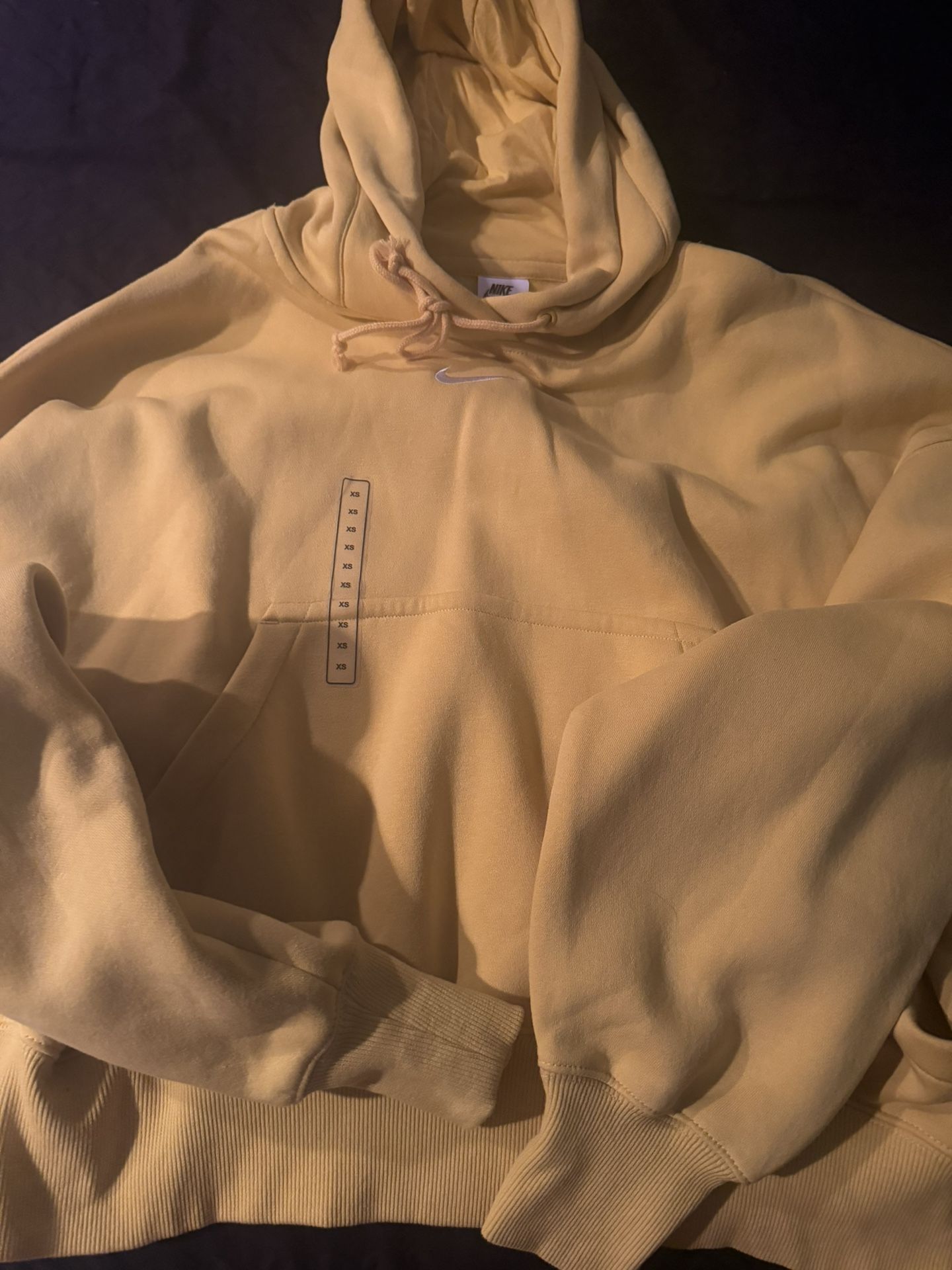 Nike New Oversize Yellow Hoodie Women