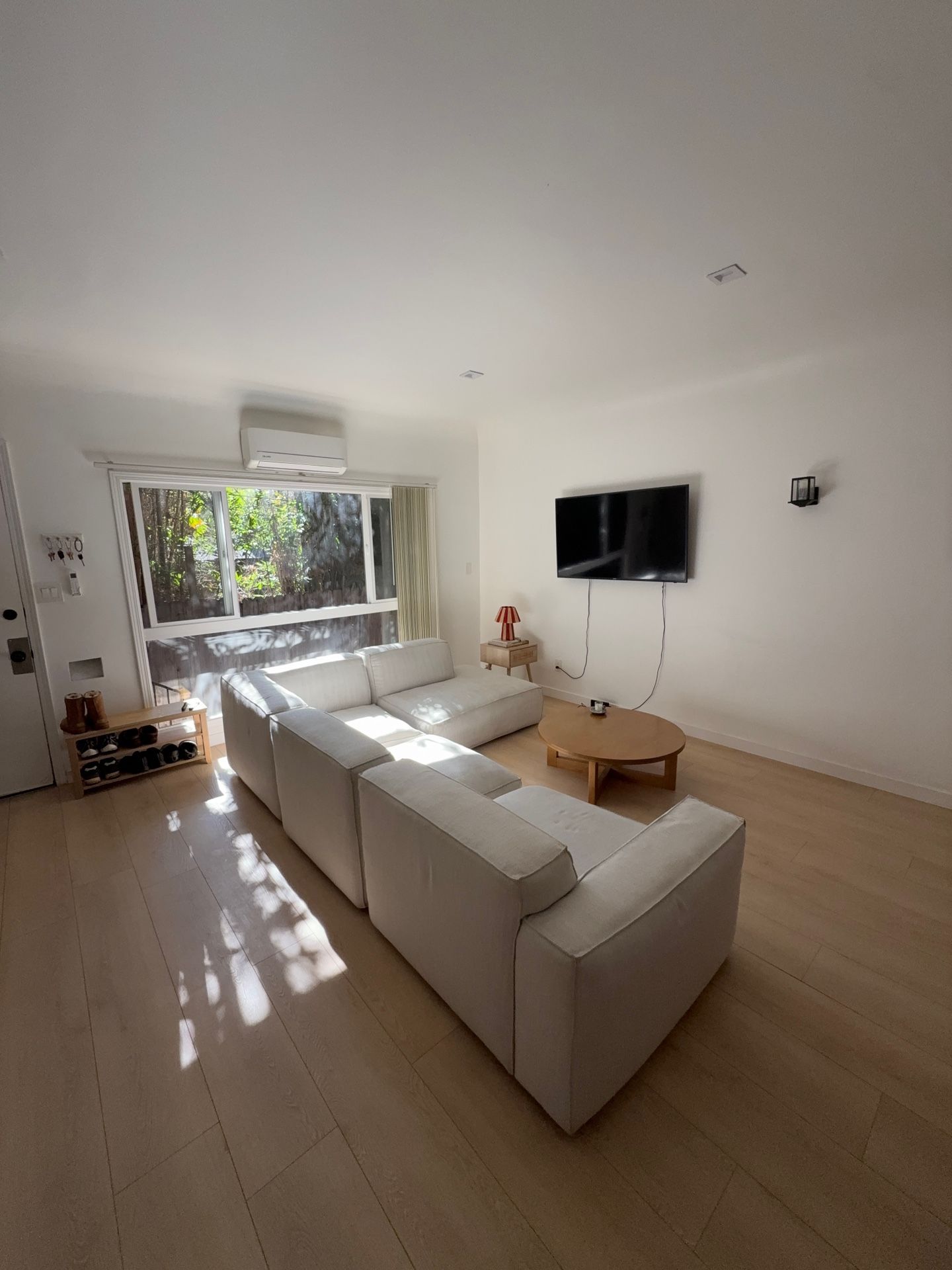 Article Sectional Modular Sofa Couch Extended Side Chaise 4 Pieces Beige/white/gray