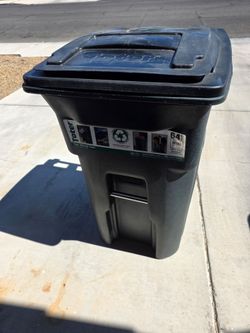 Garbage can two wheel cart