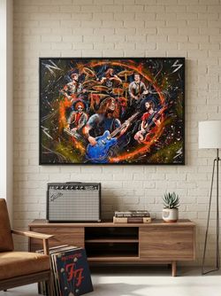 Foo Fighters Band Painting