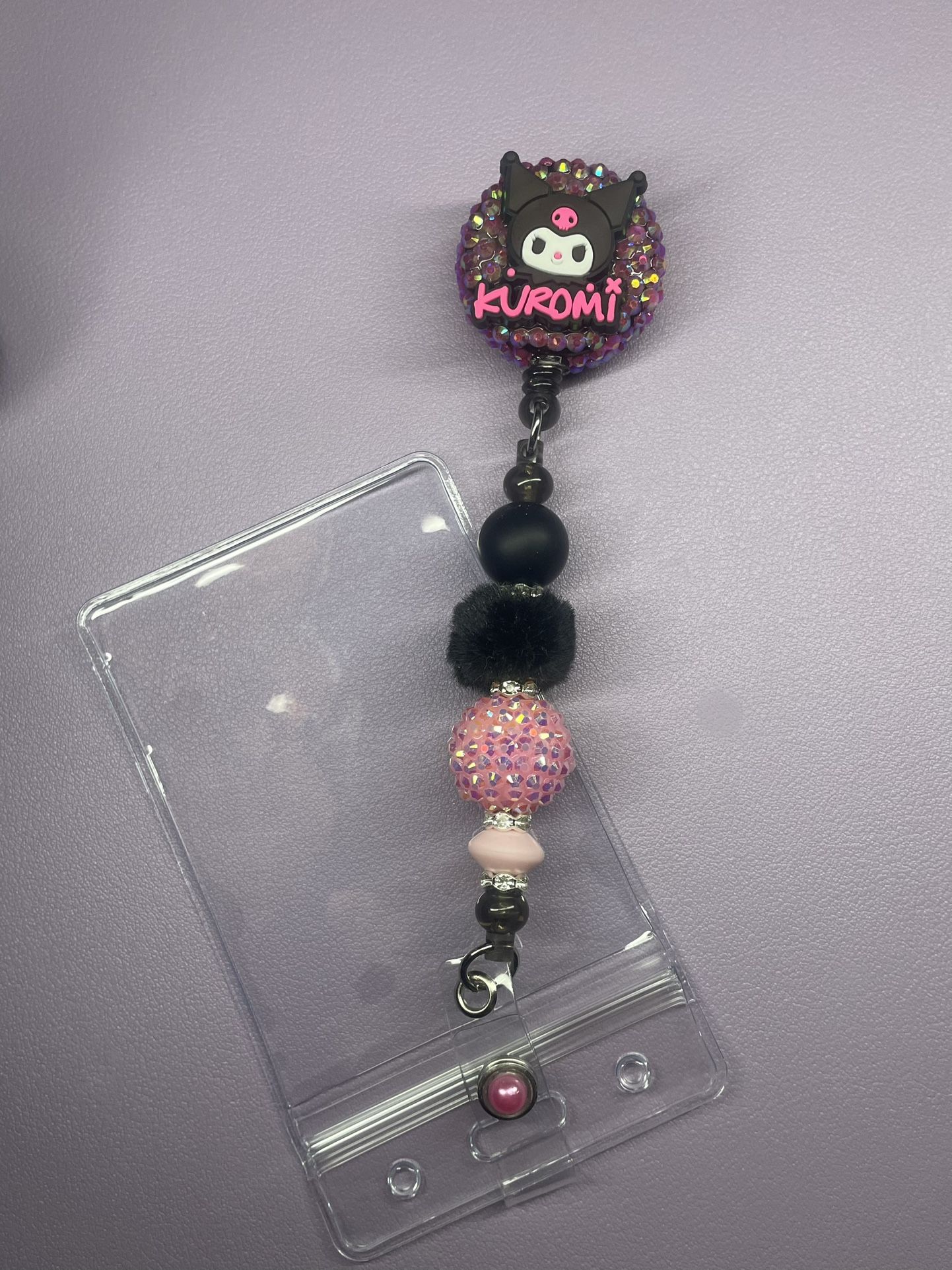 Kuromi Work Reel Badge