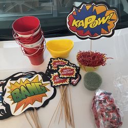 Superhero (avengers ) Hand Made party Center pieces.