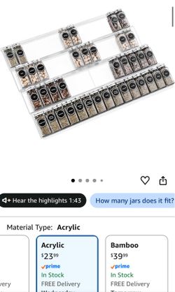 Acrylic spice rack