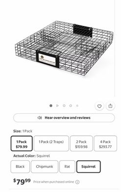 Rugged Ranch SQRTO Squirrelinator Live Animal 2 Door Metal Cage Trap