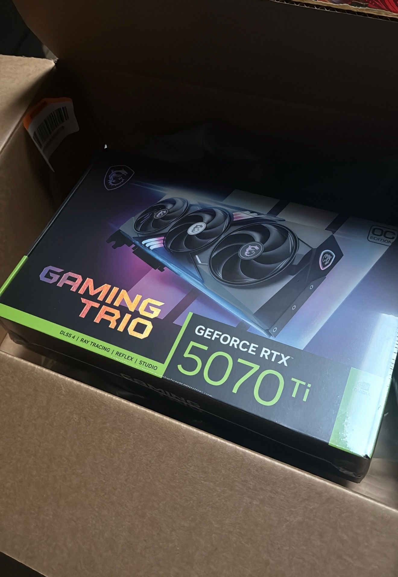 Msi Nvidia GeForce Rtx 5070 Ti 16gb Gaming Trio OC Gpu