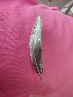 Antique sterling silver hair clip