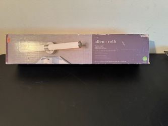 New Allen + Roth Brushed Nickel LED Frosted Vanity Light