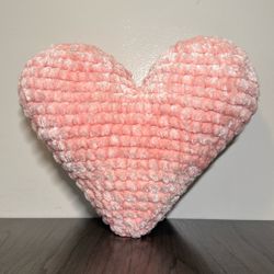 Lovely Crochet Heart. Hand Made With Juice Couture Luxe Velour.  
