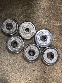 6-2.5lbs York standard weights
