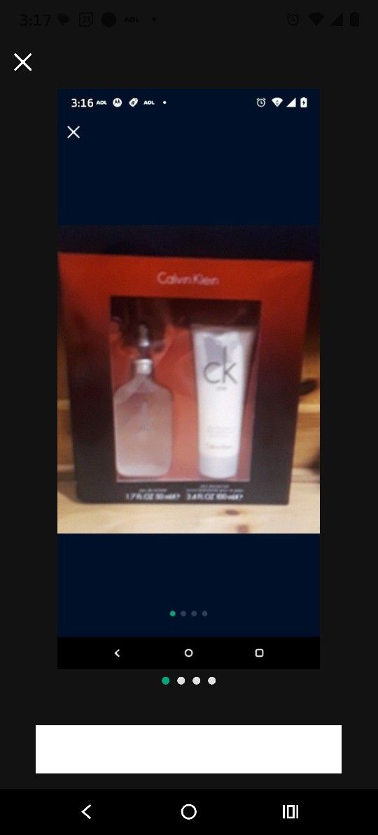 CK1 Calvin Klein fragrance gift set 1.7oz fragrance & 3.4 oz lotion. ONLY $25. Brand New! 