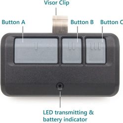 2 for Chamberlain Liftmaster Craftsman Garage Door Opener Remote 893LM Learn

