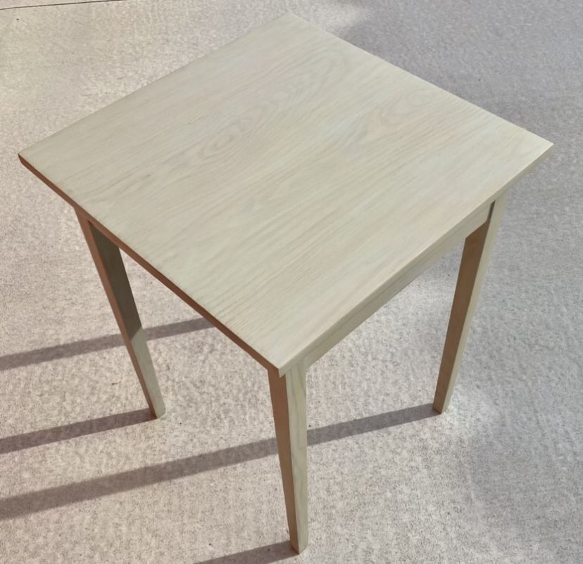 End Table - Solid Oak W/Gray Wash