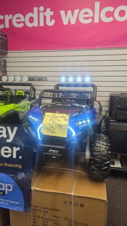 Electric car , remote control , Bluetooth, aux, usb.  Low and high speed upto 8yo , cash offer today only