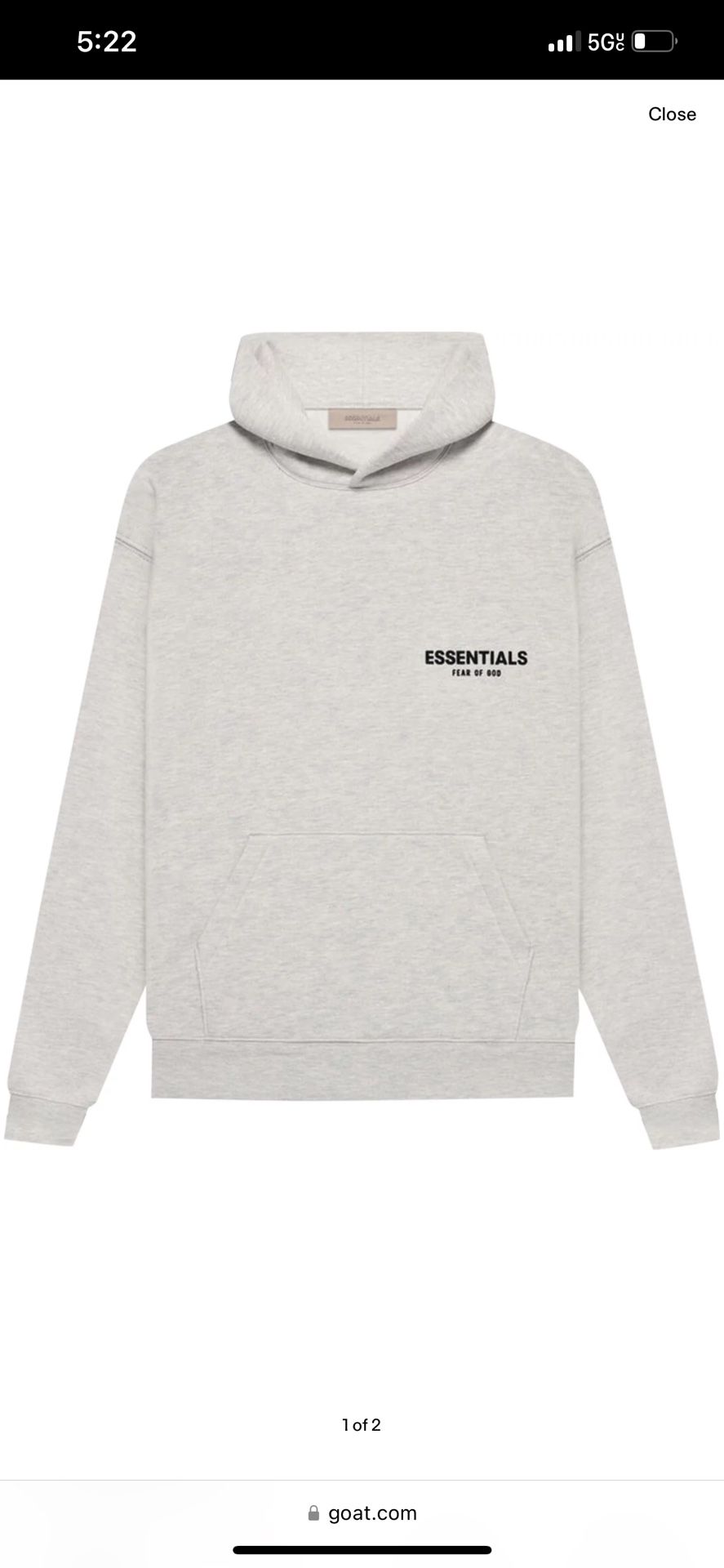 Brand New Essential Hoodies Light Oatmeal Size S