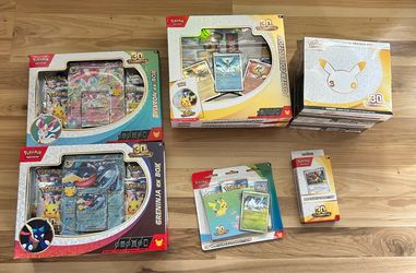 Pokemon 30th celebration boxes