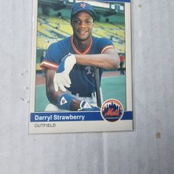 1984 Fleer Daryl Strawberry Rookie 