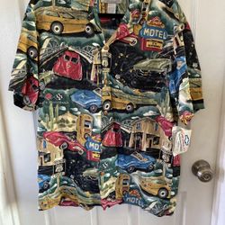 Vintage Paradise Found Dead Stock Mens Magnum PI Hawaiian Shirt Made In USA Sz M
