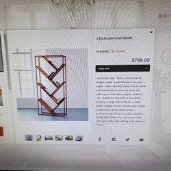 V Bookcase By CB2 1 Piece