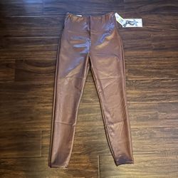 NEW Tinseltown high rise faux leather soft stretch leggings 