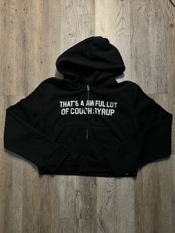Cropped aloc zip up hoodie