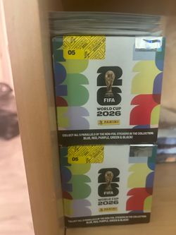 Sealed fifa panini sticker boxes 50 ct