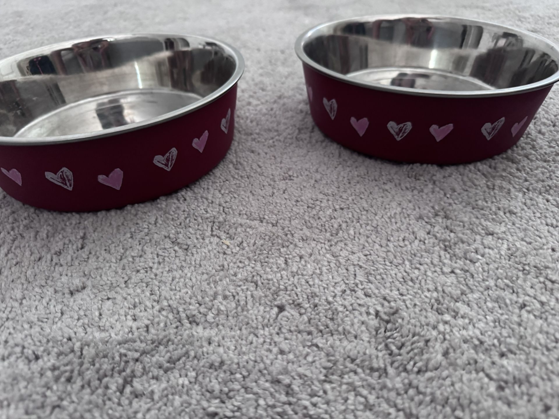 Set Of Stainless Steel Dog Bowls