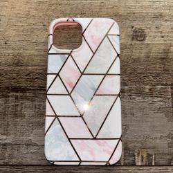 velvet caviar pink geo print marble iphone case