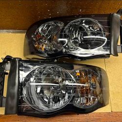 02-05 Dodge Ram Headlights Faros Calaveras Micas Luces Lamps