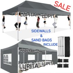 10x20 Waterproof Easy Up Canopy Tent With Side Walls Gazebo Wedding Party Pop Up Tent Canopy- (FOR SALE) Carpa