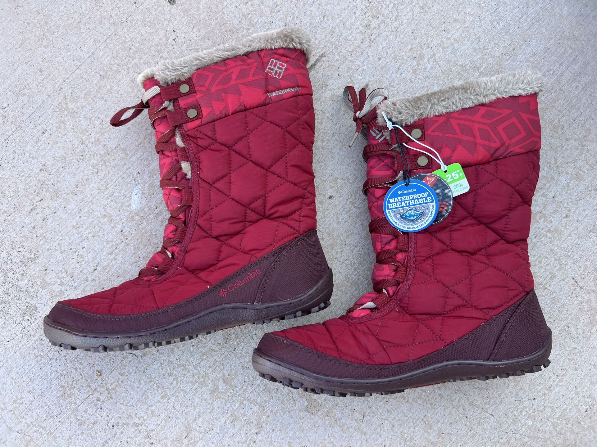 Columbia Minx Mid II Omni-Heat Boots Size 9