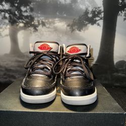 AIR JORDAN 2s RETRO (PS) BLACK CEMENT