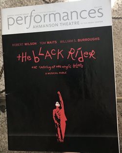 Theater Playbill “THE BLACK RIDER”