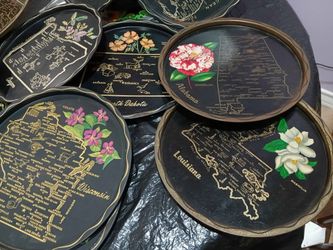 13pcs US States Souvenir Tin plates