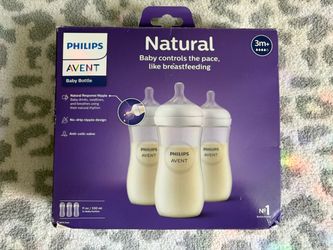 Philips Avent Natural Baby Bottles 11oz 3-Pack