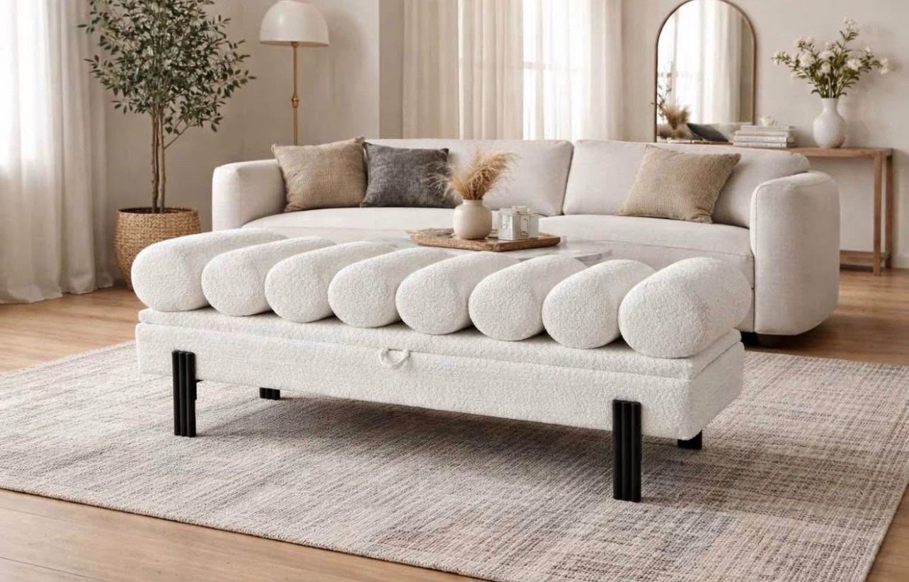Brand new ottoman with storage