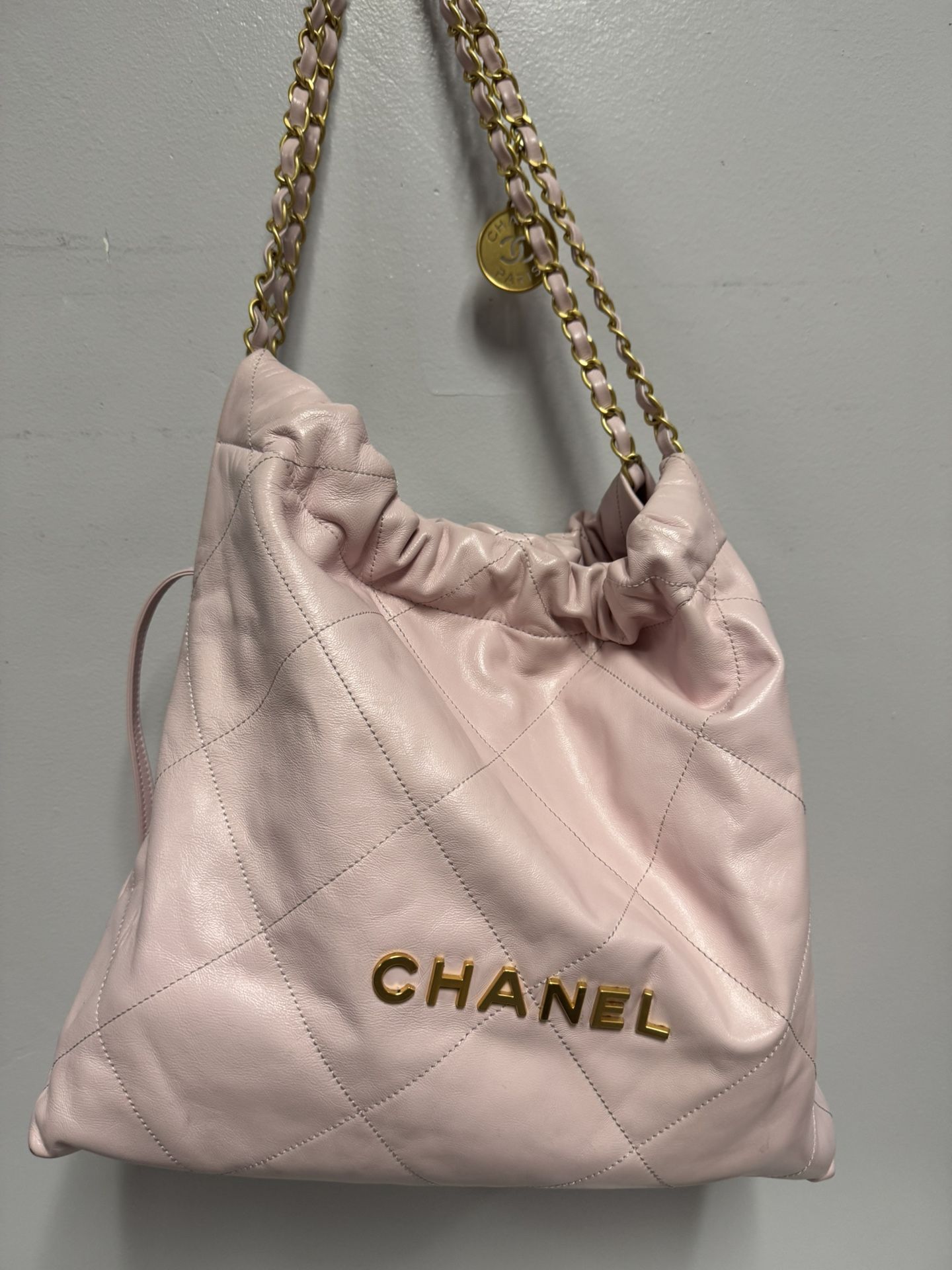 Chanel Handbag Purse Pink 22 Bag 