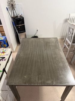 Grey dining table