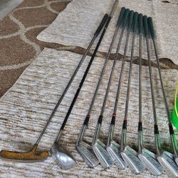 Golf Clubs And Razor Scooter