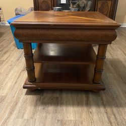 Wooden 3-Tier End/Side Table