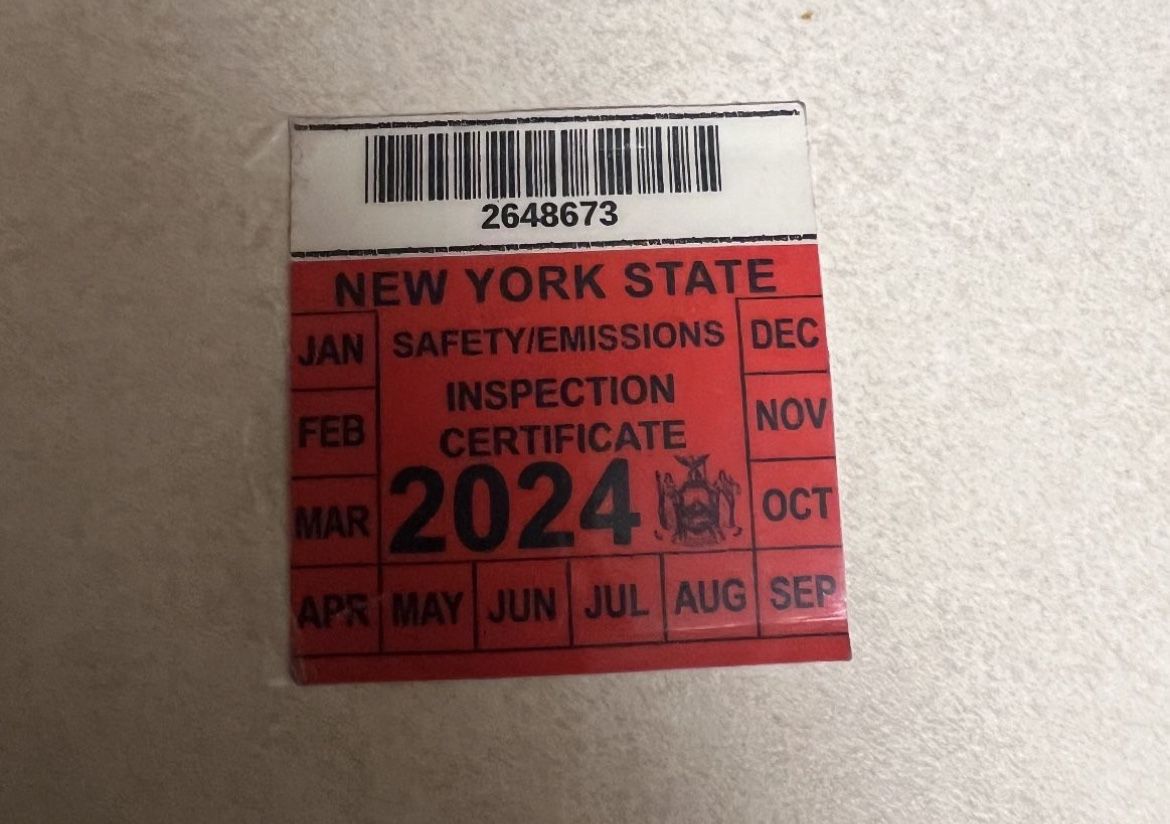Inspection Sticker Expires Dec 2024