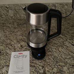 OXO Clarity ADJUSTABLE TEMPERATURE KETTLE &  INSTRUCTIONS FOR USE