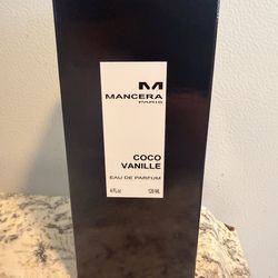 Barely Used Mancera Paris Coco Vanille Perfume 4oz in box.