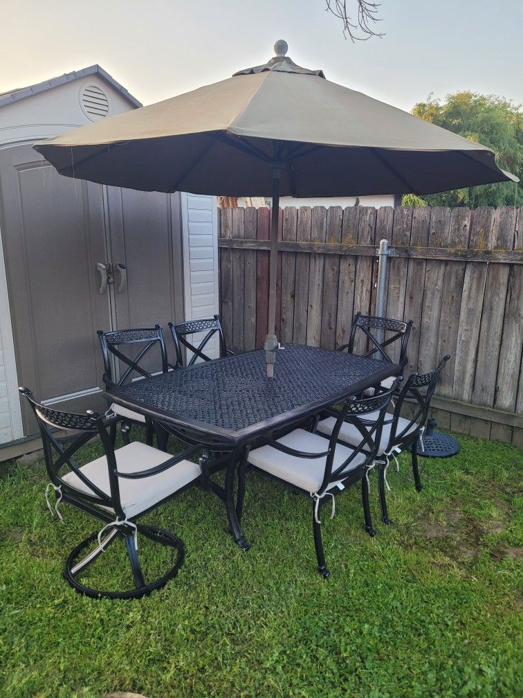 Cast Aluminum Patio Furniture Set for Sale in Visalia, CA OfferUp