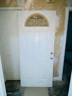 EXTERIOR DOOR METAL GOOD CONDITION 36 ×80