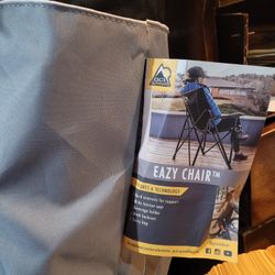 GCI Outdoor Eazy Chair Folding Camp Chair 72010, Black